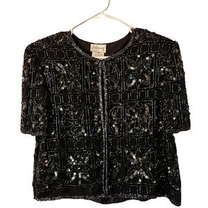 Vintage Stenay Beaded Short Jacket Size Medium